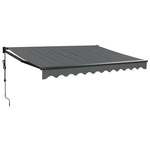 Automatisk Uttrekkbar Markise Antrasitt 3,5X2,5 M