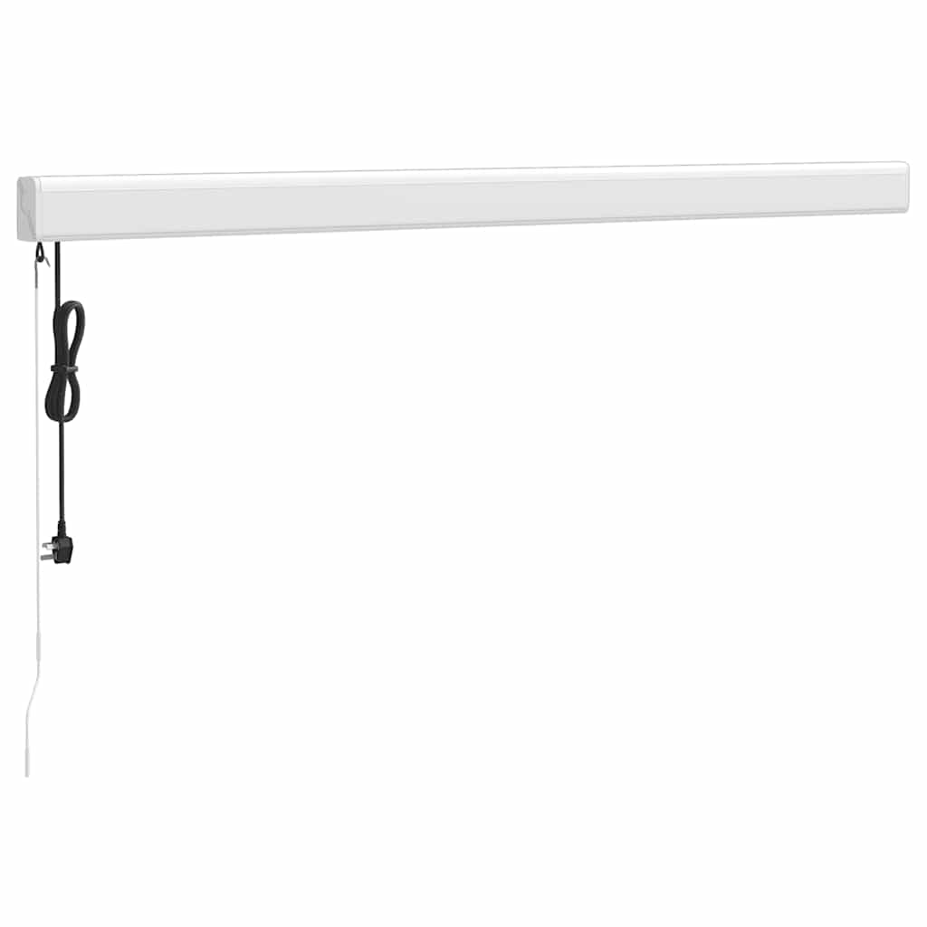 Uttrekkbar Markise Gul Og Hvit 3X2,5 M Stoff Og Aluminium