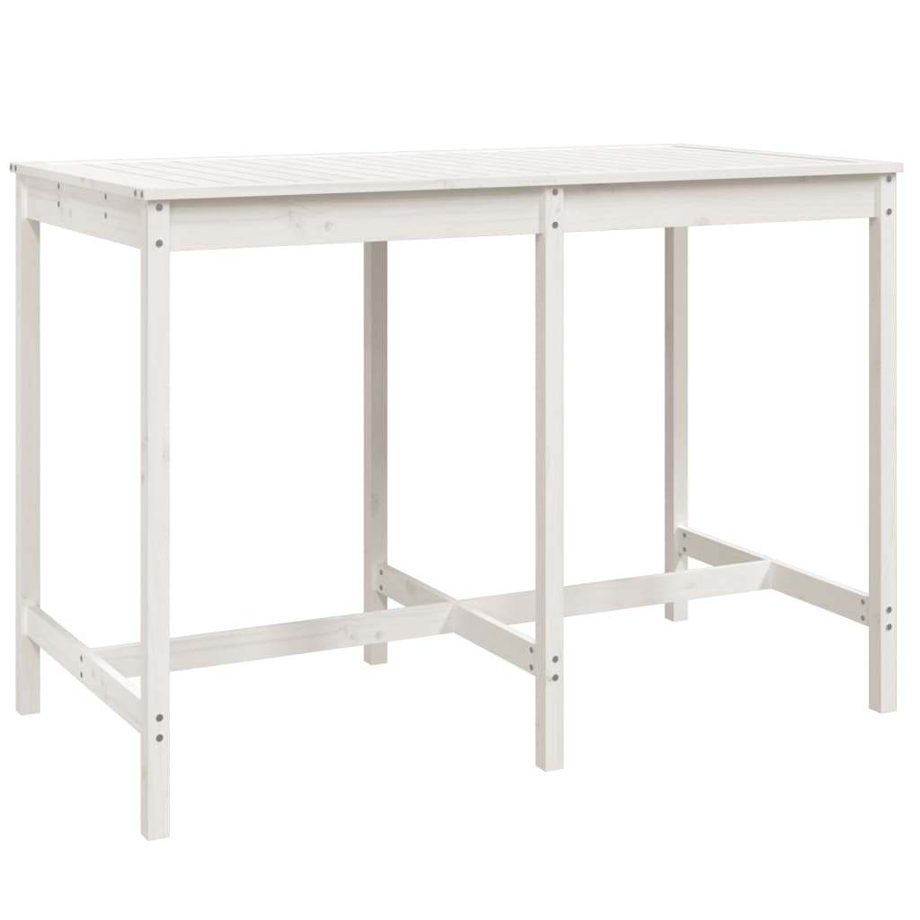 Hagebarsett 7 Deler Hvit Heltre Furu