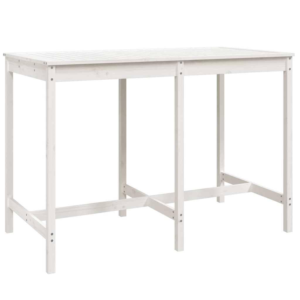 Hagebarsett 7 Deler Hvit Heltre Furu