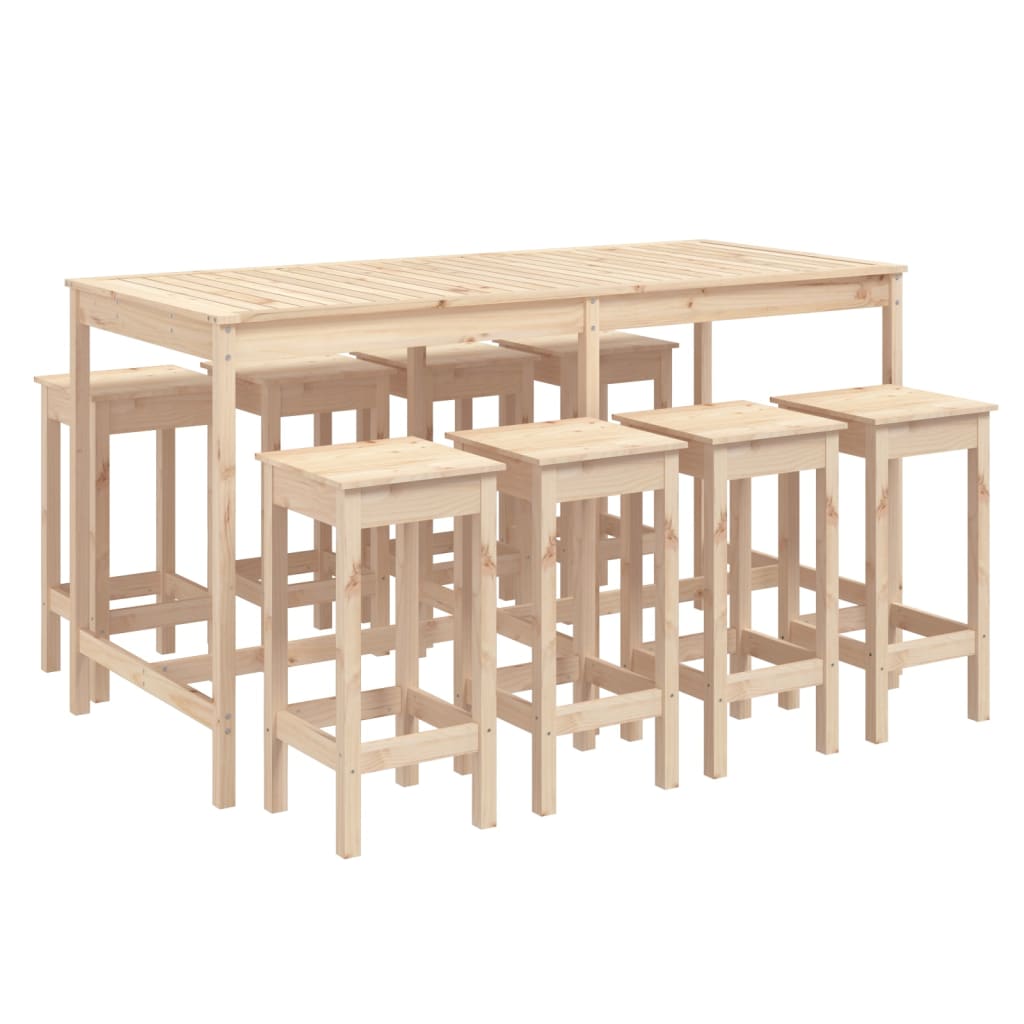 Hagebarsett 9 Deler Heltre Furu