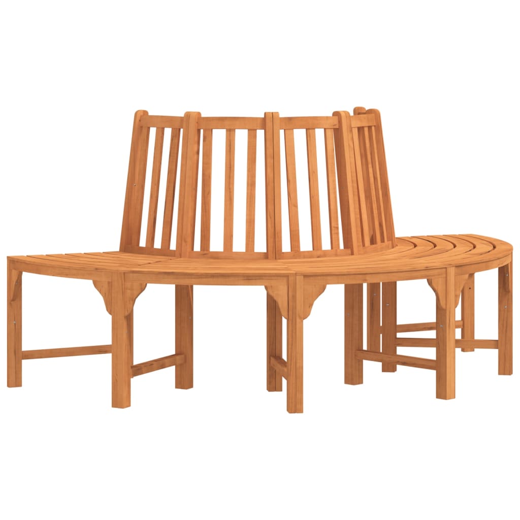 Halvrund Trebenk Ø208 Cm Heltre Eukalyptus