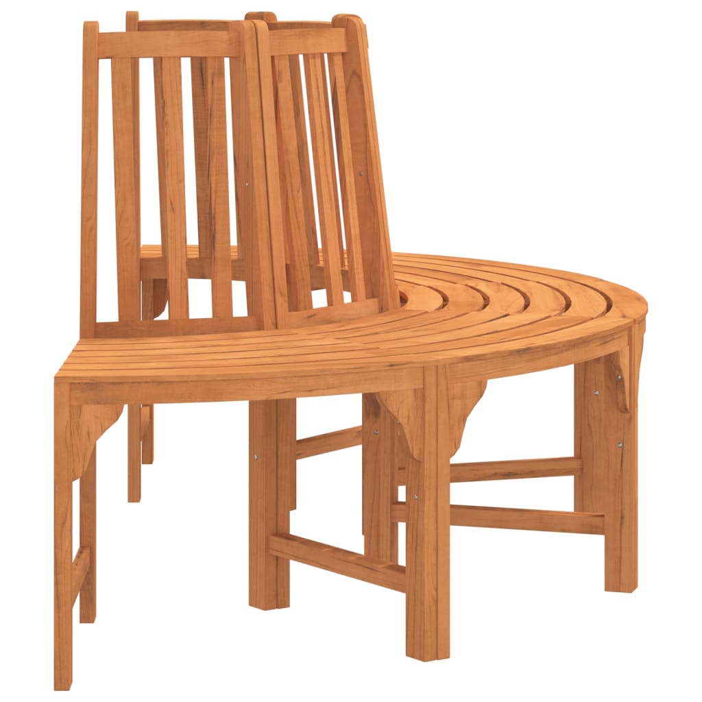 Halvrund Trebenk Ø208 Cm Heltre Eukalyptus