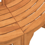 Halvrund Trebenk Ø208 Cm Heltre Eukalyptus