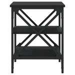 Sidebord 2 Stk Svart 40X42X50 Cm Konstruert Tre