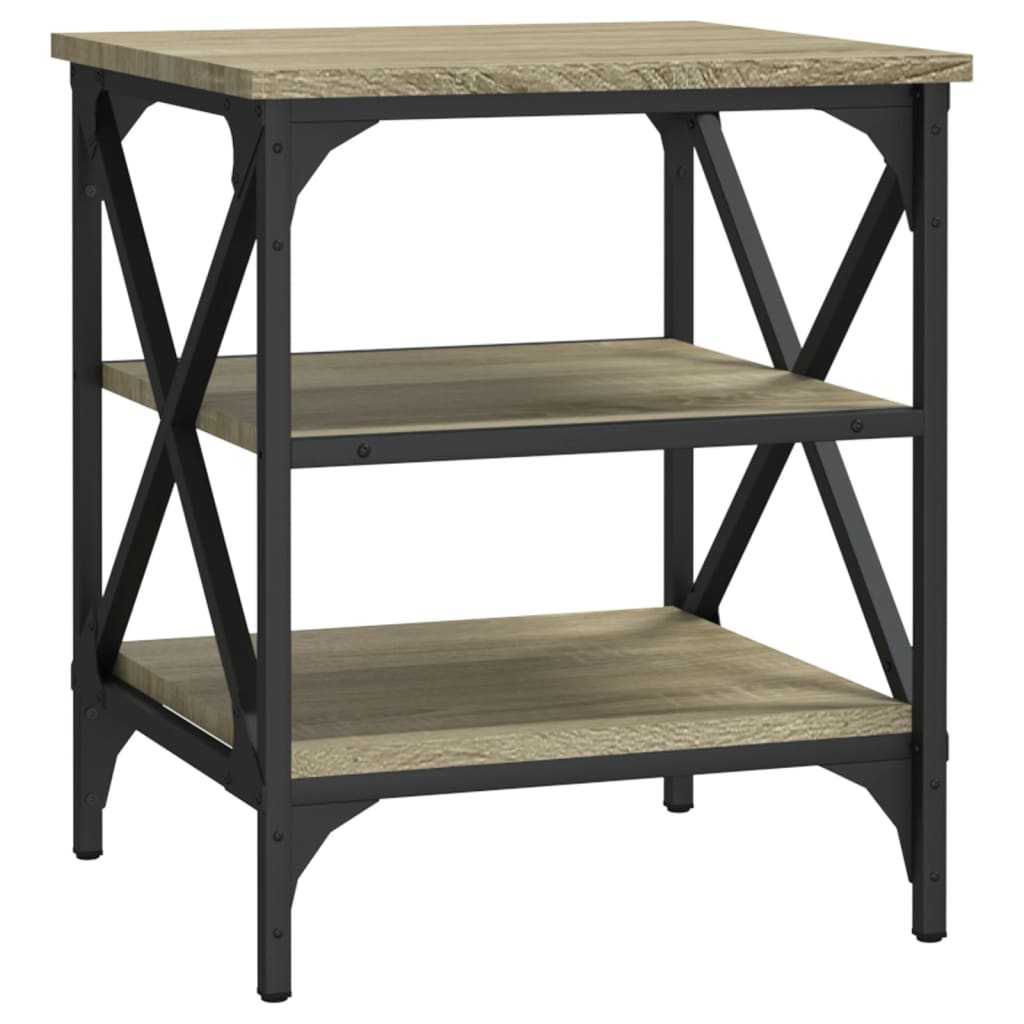 Sidebord 2 Stk Sonoma Eik 40X42X50 Cm Konstruert Tre