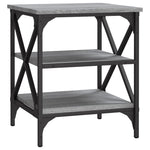 Sidebord 2 Stk Grå Sonoma 40X42X50 Cm Konstruert Tre