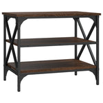 Tv-Benk Brun Eik 60X40X50 Cm Konstruert Tre