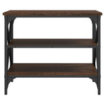 Tv-Benk Brun Eik 60X40X50 Cm Konstruert Tre