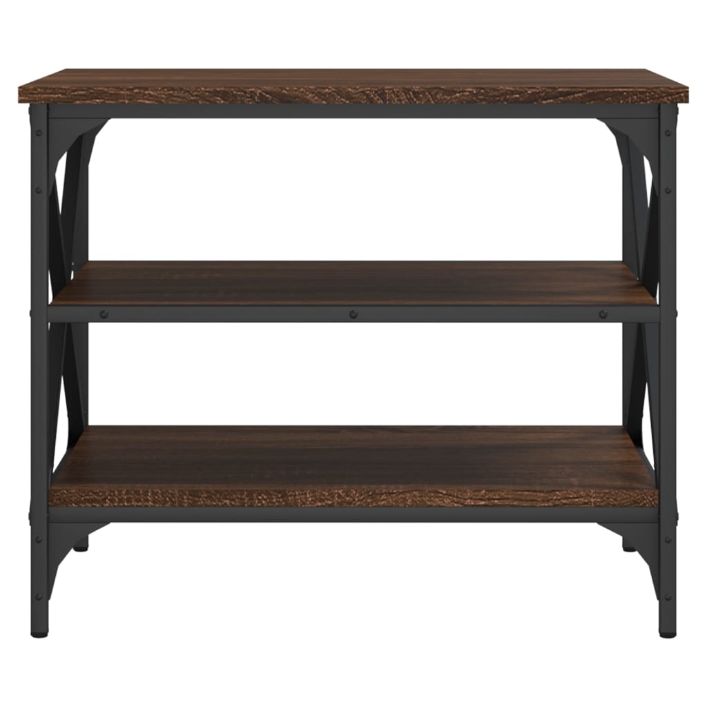 Tv-Benk Brun Eik 60X40X50 Cm Konstruert Tre
