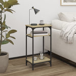 Sidebord Sonoma Eik 40X30X75 Cm Konstruert Tre
