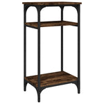 Sidebord Røkt Eik 40X30X75 Cm Konstruert Tre
