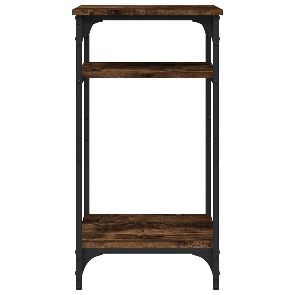 Sidebord Røkt Eik 40X30X75 Cm Konstruert Tre