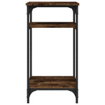 Sidebord Røkt Eik 40X30X75 Cm Konstruert Tre