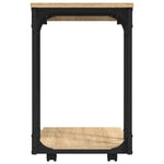 Sidebord Med Hjul Sonoma Eik 50X35X55,5 Cm Konstruert Tre