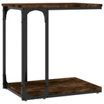 Sidebord Røkt Eik 50X35X52 Cm Konstruert Tre