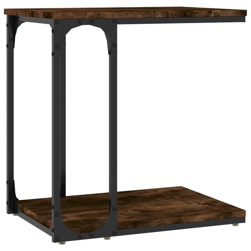 Sidebord Røkt Eik 50X35X52 Cm Konstruert Tre