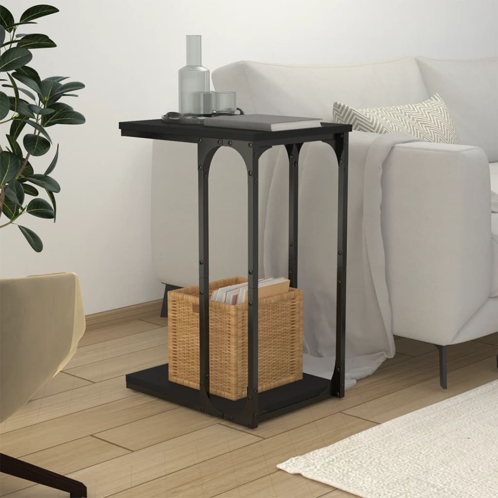 Sidebord Svart 40X30X60 Cm Konstruert Tre