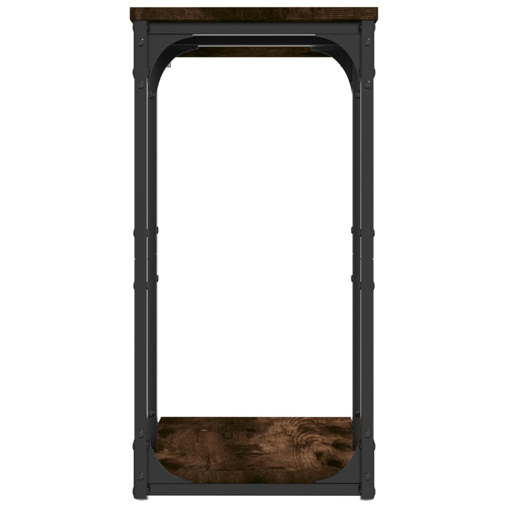 Sidebord Røkt Eik 40X30X60 Cm Konstruert Tre