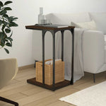 Sidebord Brun Eik 40X30X60 Cm Konstruert Tre