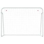 Fotballmål Med Nett Hvit 214X75X152 Cm Stål Og Polyester