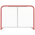 Hockeymål Med Nett Rød Og Hvit 153X60X118 Cm Stål Og Polyester