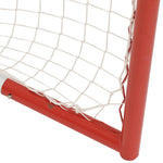 Hockeymål Med Nett Rød Og Hvit 153X60X118 Cm Stål Og Polyester