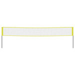 Volleyballnett Gul Og Svart 823X244 Cm Pe Stoff