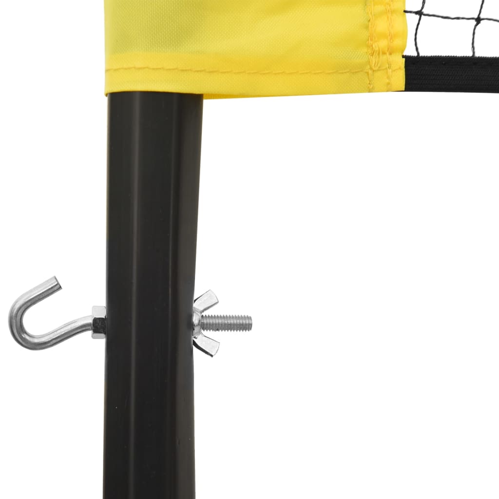Volleyballnett Gul Og Svart 823X244 Cm Pe Stoff