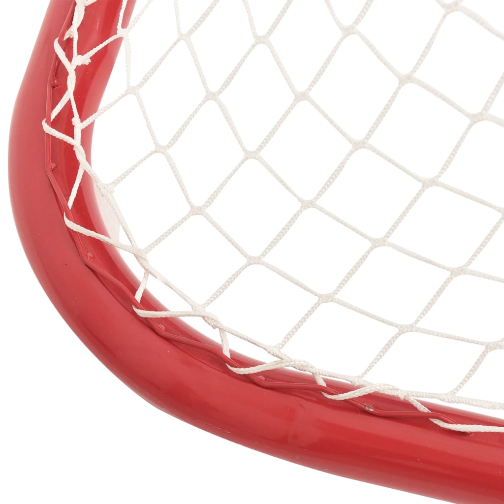 Hockeymål Rød Og Hvit 183X71X122 Cm Polyester