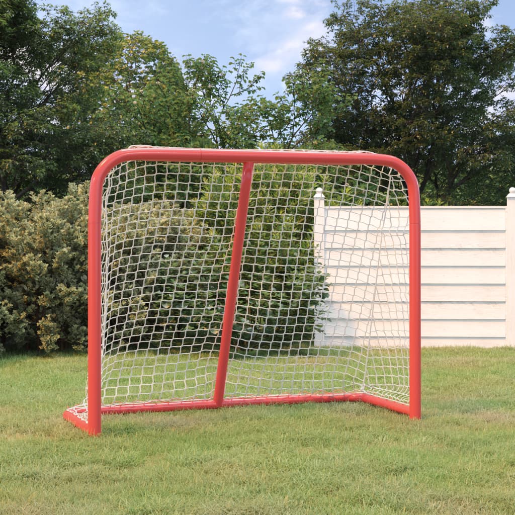Hockeymål Rød Og Hvit 183X71X122 Cm Polyester