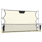 Football Stoppnett Svart Og Gul 183X85X120 Cm Polyester