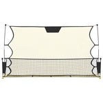 Football Stoppnett Svart Og Gul 183X85X120 Cm Polyester
