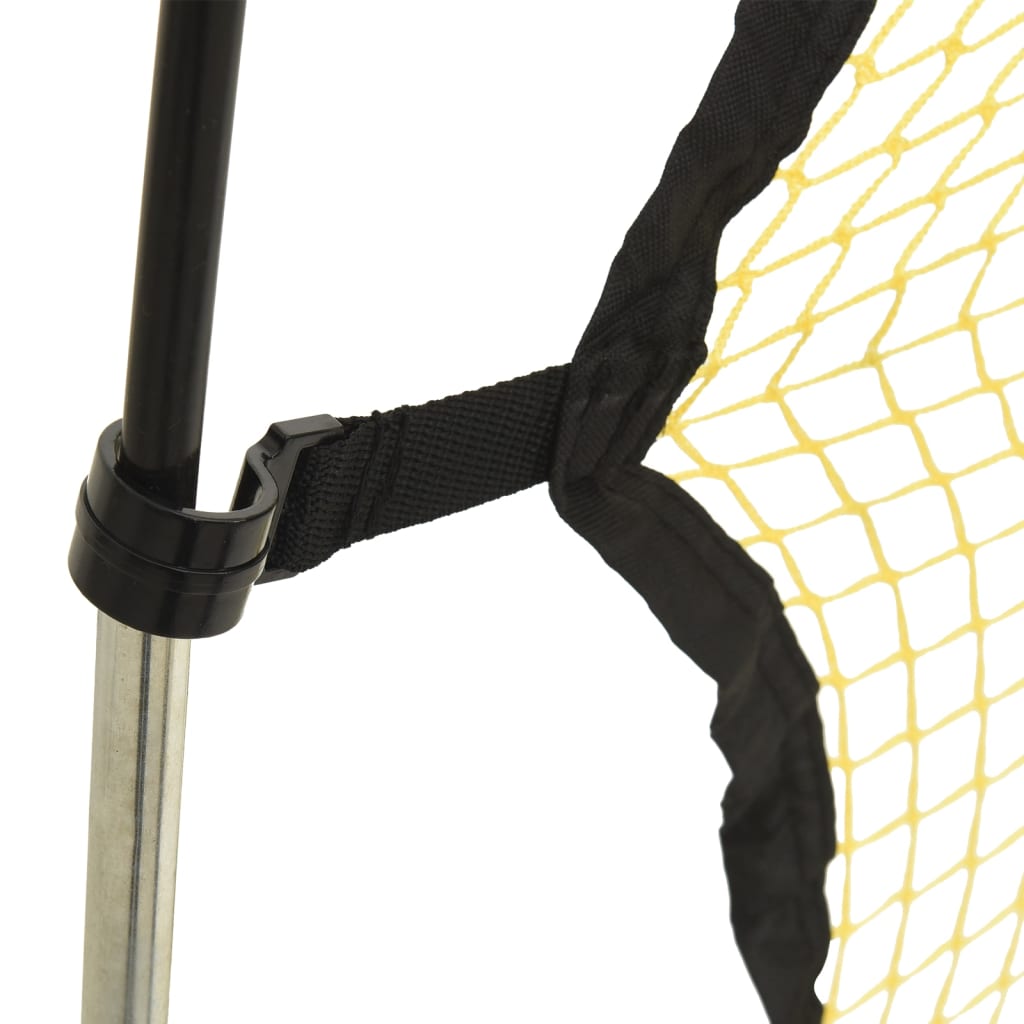 Football Stoppnett Svart Og Gul 183X85X120 Cm Polyester