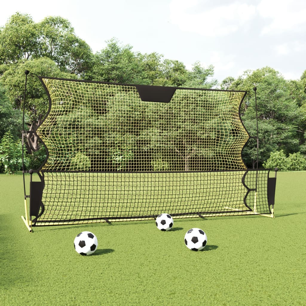 Football Stoppnett Svart Og Gul 183X85X120 Cm Polyester