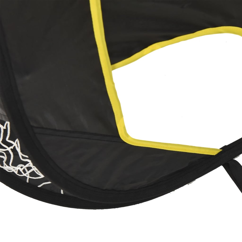 Fotballmål Med Siktevegg 120X80X80 Cm Polyester