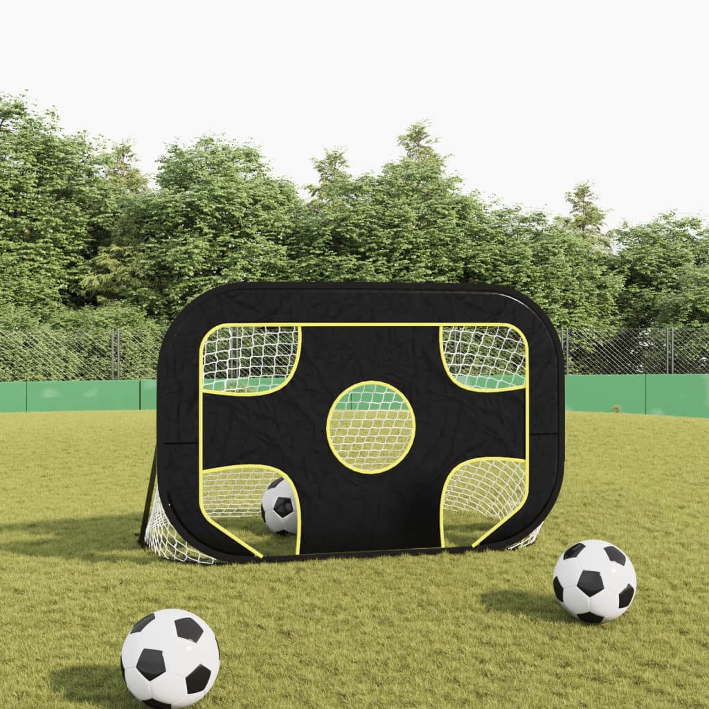 Fotballmål Med Siktevegg 120X80X80 Cm Polyester