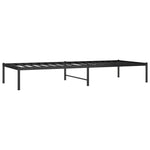 Sengeramme I Metall Svart 80X200 Cm