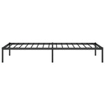 Sengeramme I Metall Svart 80X200 Cm
