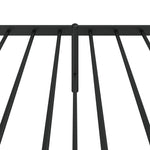 Sengeramme I Metall Med Hodegavl Svart 75X190 Cm