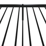 Sengeramme I Metall Med Hode- Og Fotgavl Svart 90X190 Cm