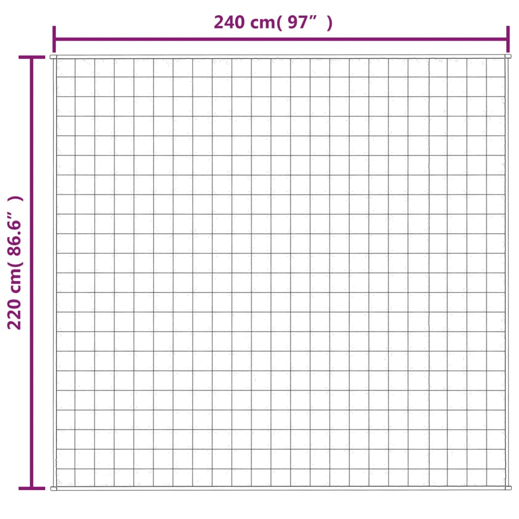 Vektdyne Grå 220X240 Cm 11 Kg Stoff