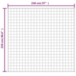 Vektdyne Kremhvit 220X240 Cm 11 Kg Stoff