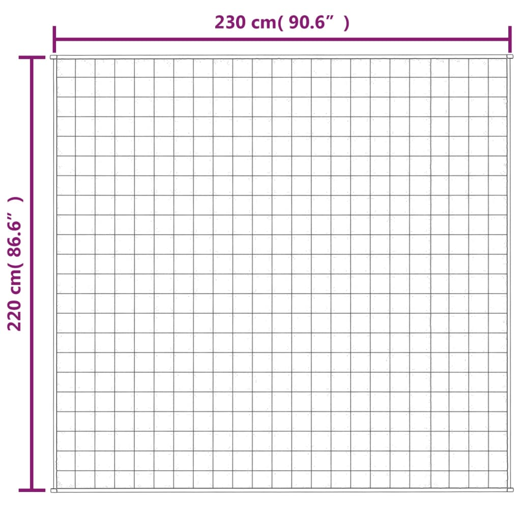 Vektdyne Grå 220X230 Cm 15 Kg Stoff