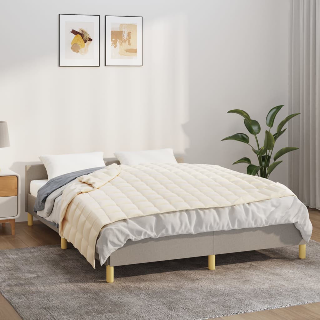 Vektdyne Kremhvit 122X183 Cm 9 Kg Stoff