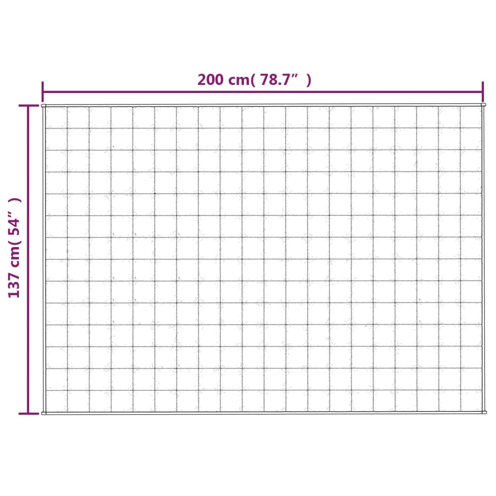 Vektdyne Kremhvit 137X200 Cm 6 Kg Stoff