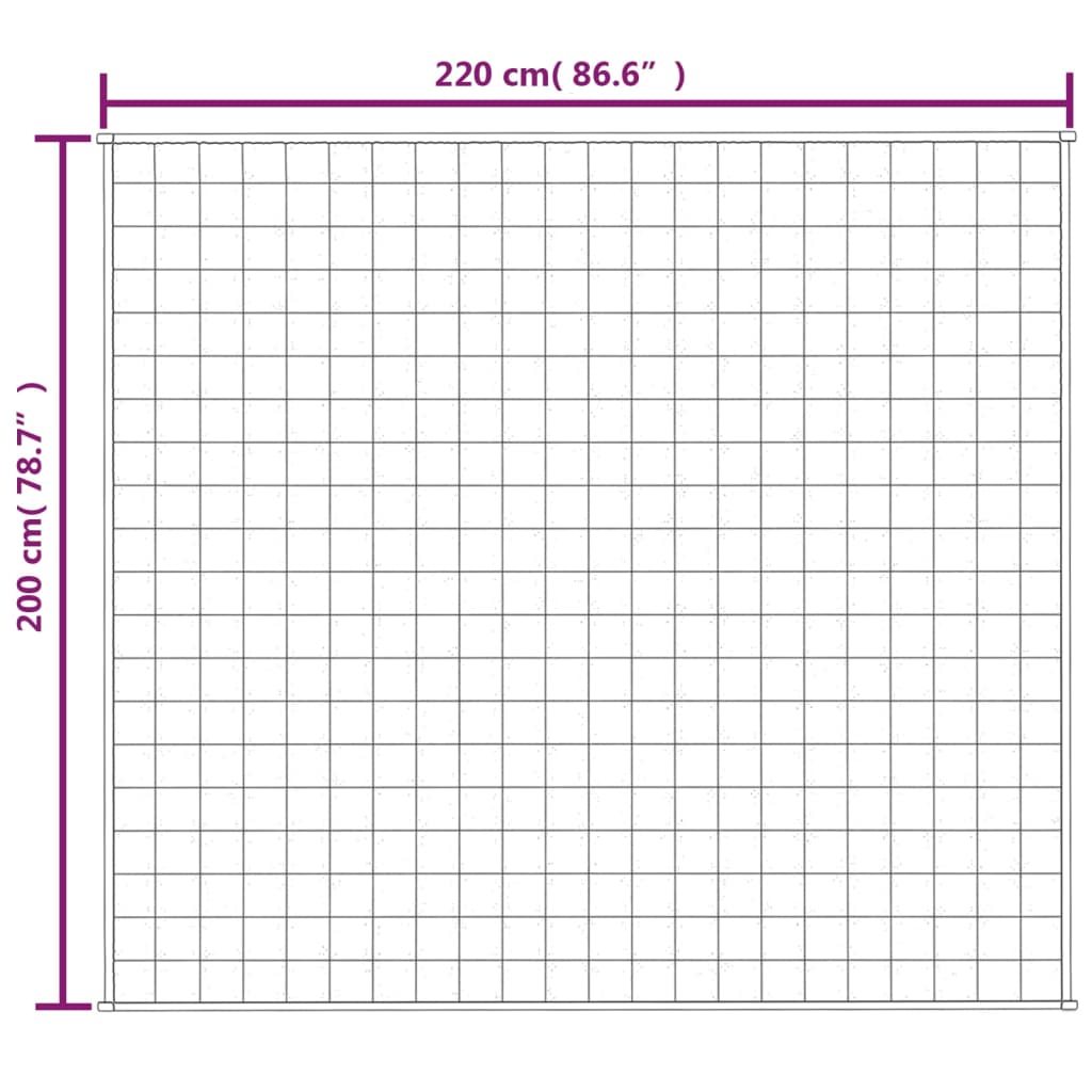 Vektdyne Kremhvit 200X220 Cm 13 Kg Stoff
