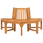 Halvrund Trebenk Ø160 Cm Heltre Eukalyptus