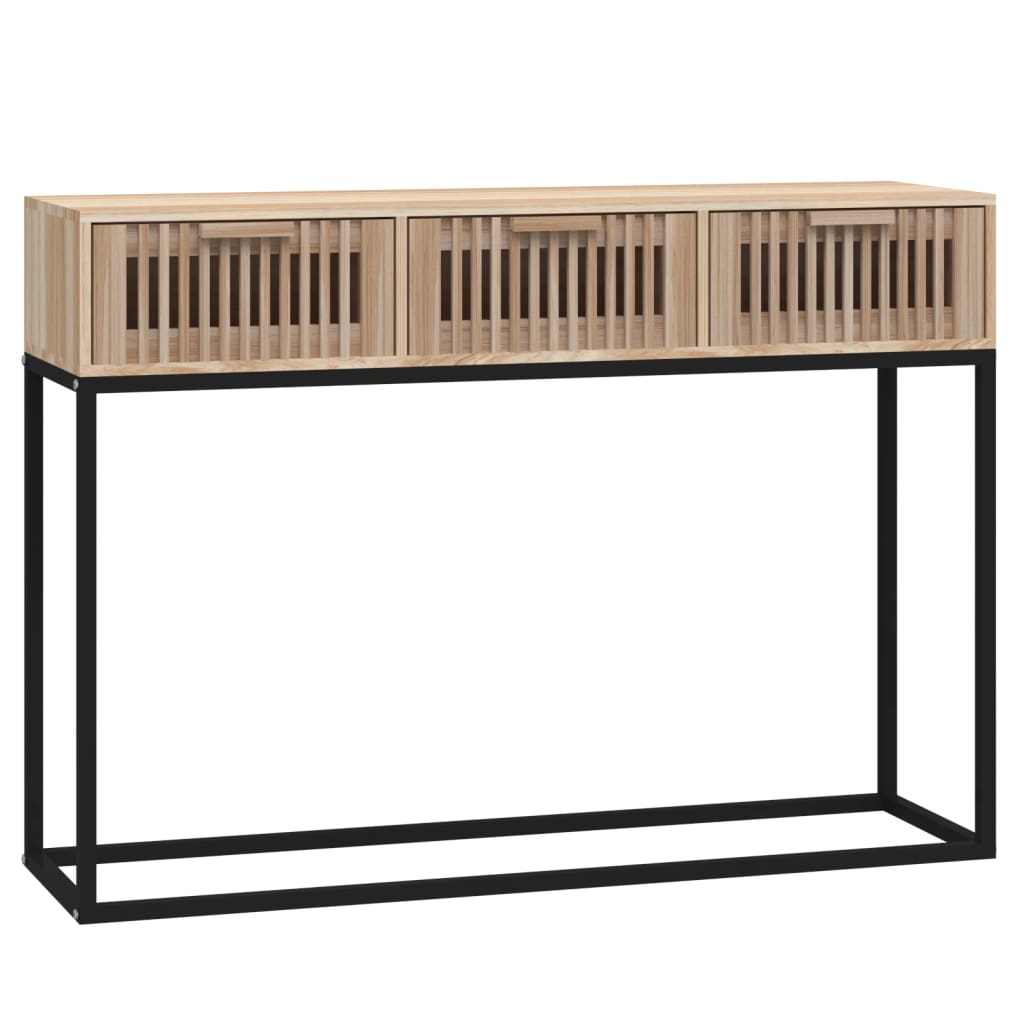 Konsollbord 105X30X75 Cm Konstruert Tre Og Jern