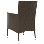 Hagestoler Med Puter 2 Stk Brun Polyrotting